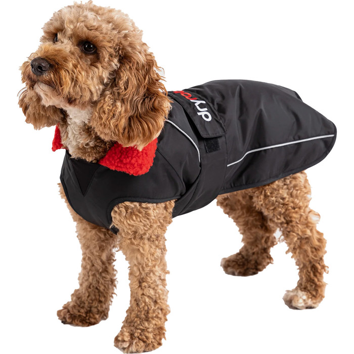 2024 Dryrobe Dog Coat V3 DRV3 - Black / Red